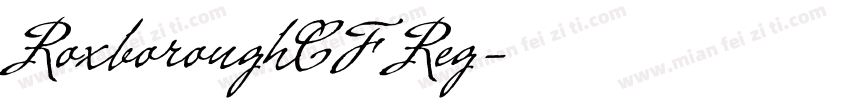 RoxboroughCF Reg字体转换